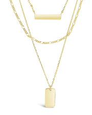 Triple Layered Bar Necklace