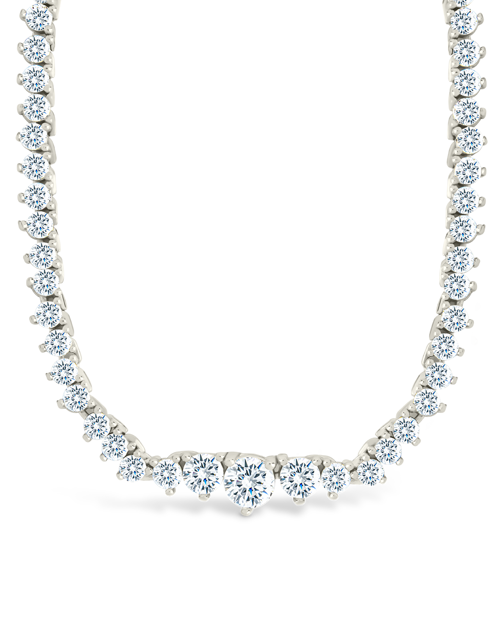 Tatum Adjustable Cz Tennis Necklace