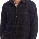 Norse Projects Algot Relaxed Fit Check Shirt Brown Size L