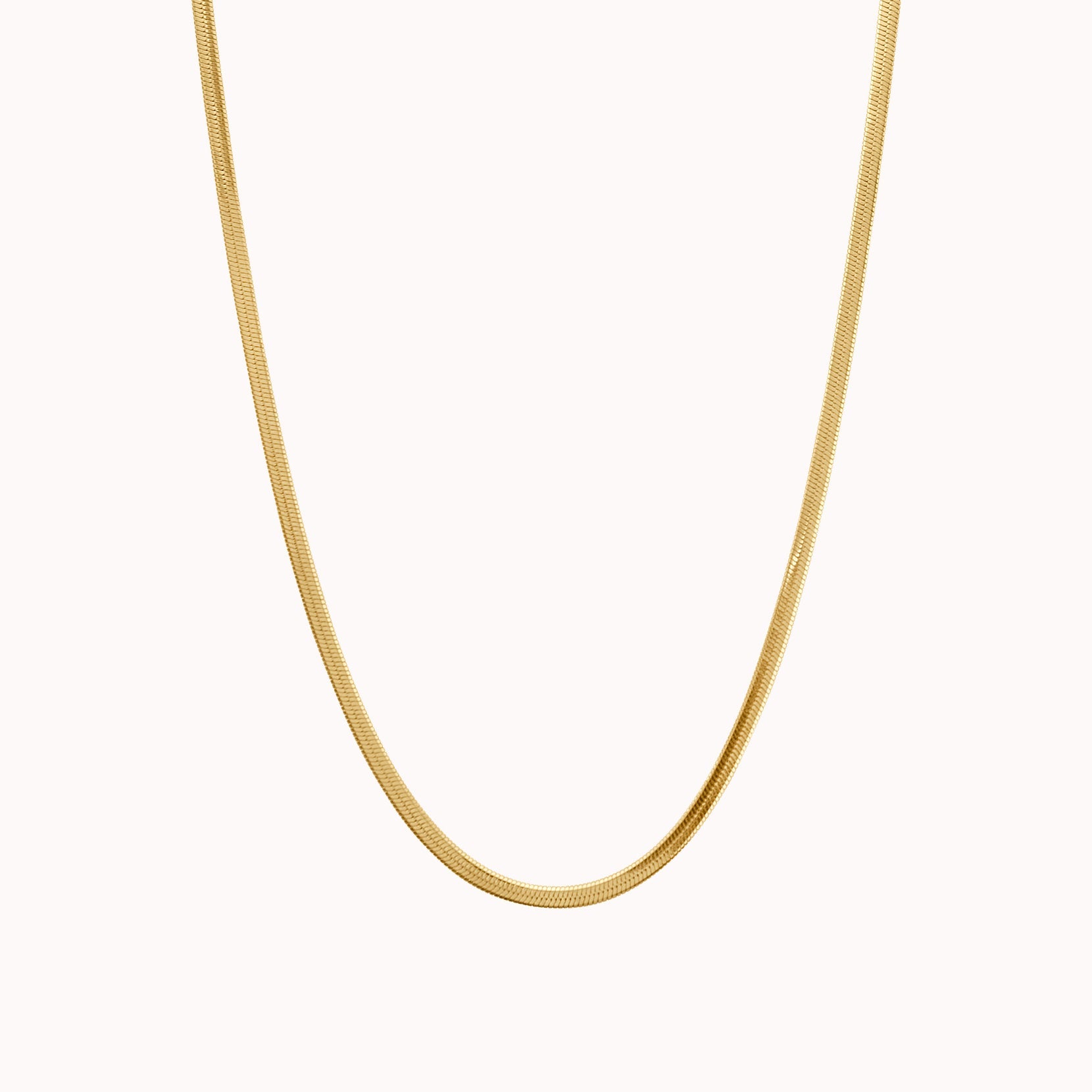 Antonia Herringbone Chain Necklace