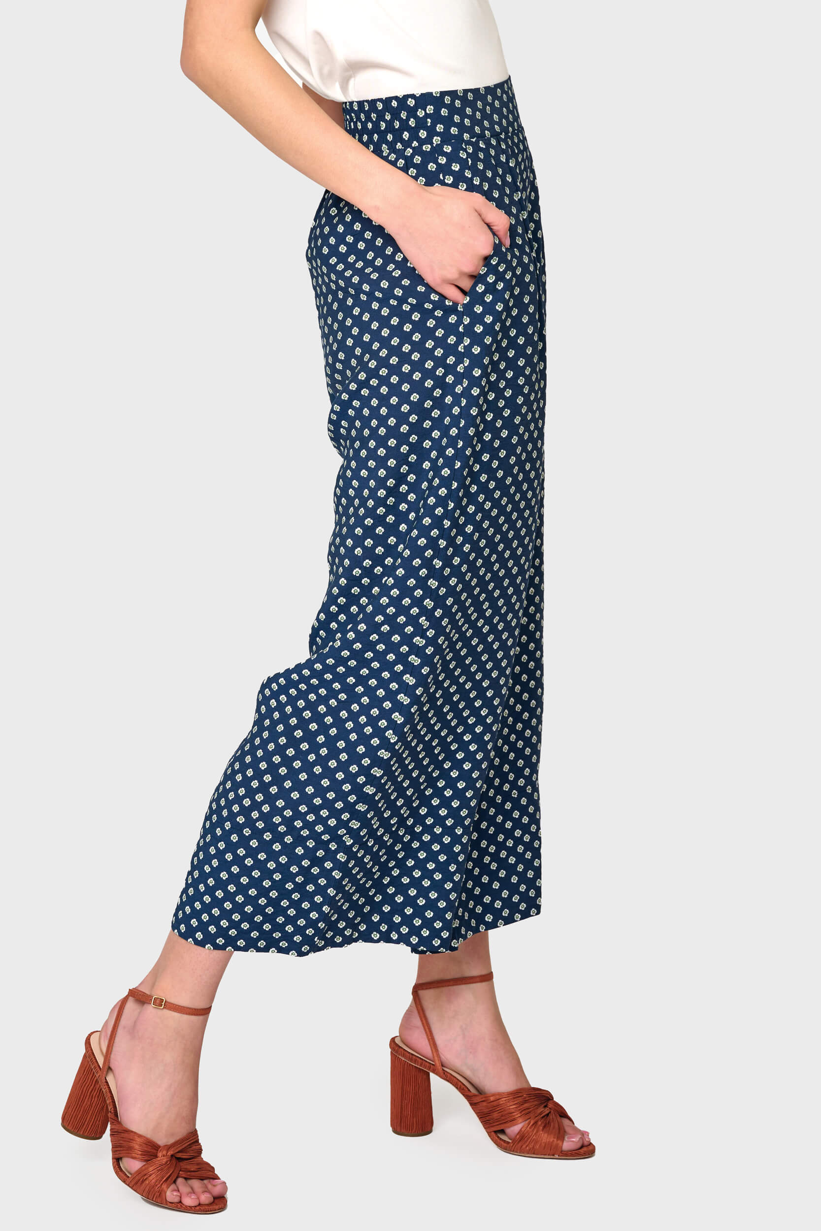 Wide Hem Cropped Pant