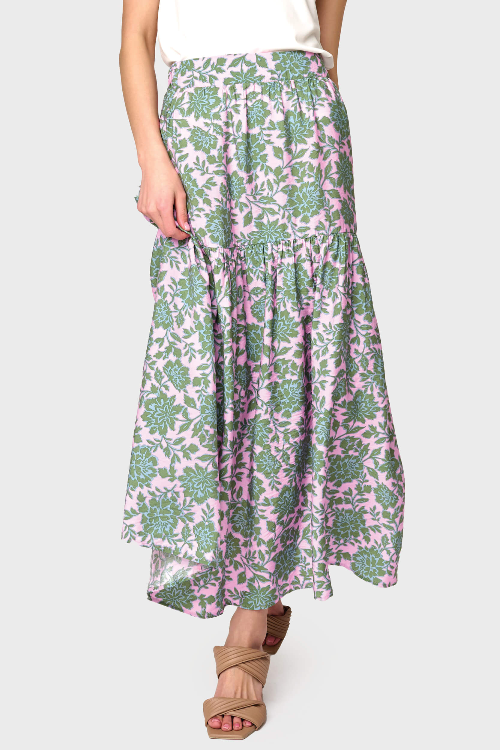 Playa Tiered Maxi Skirt