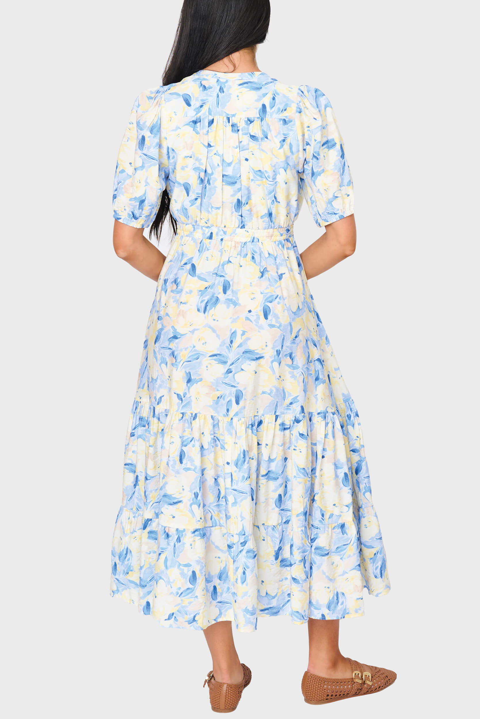 Kira Drawstring Midi Dress