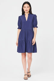 Puff Elbow Sleeve Decked Out Day Dress