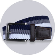 Navy Steel Premium Stretch Belt
