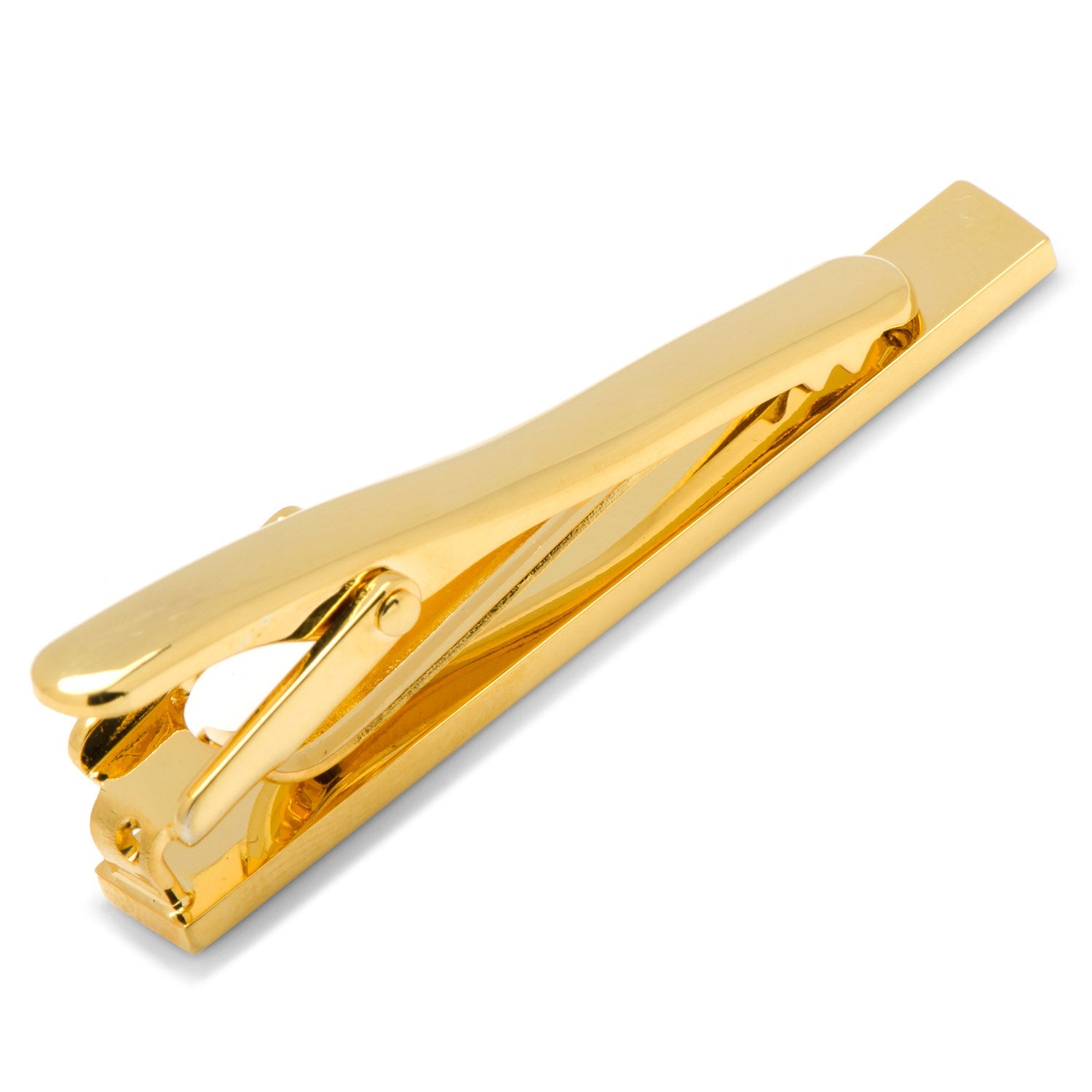 Gold And Onyx Inlaid Tie Clip