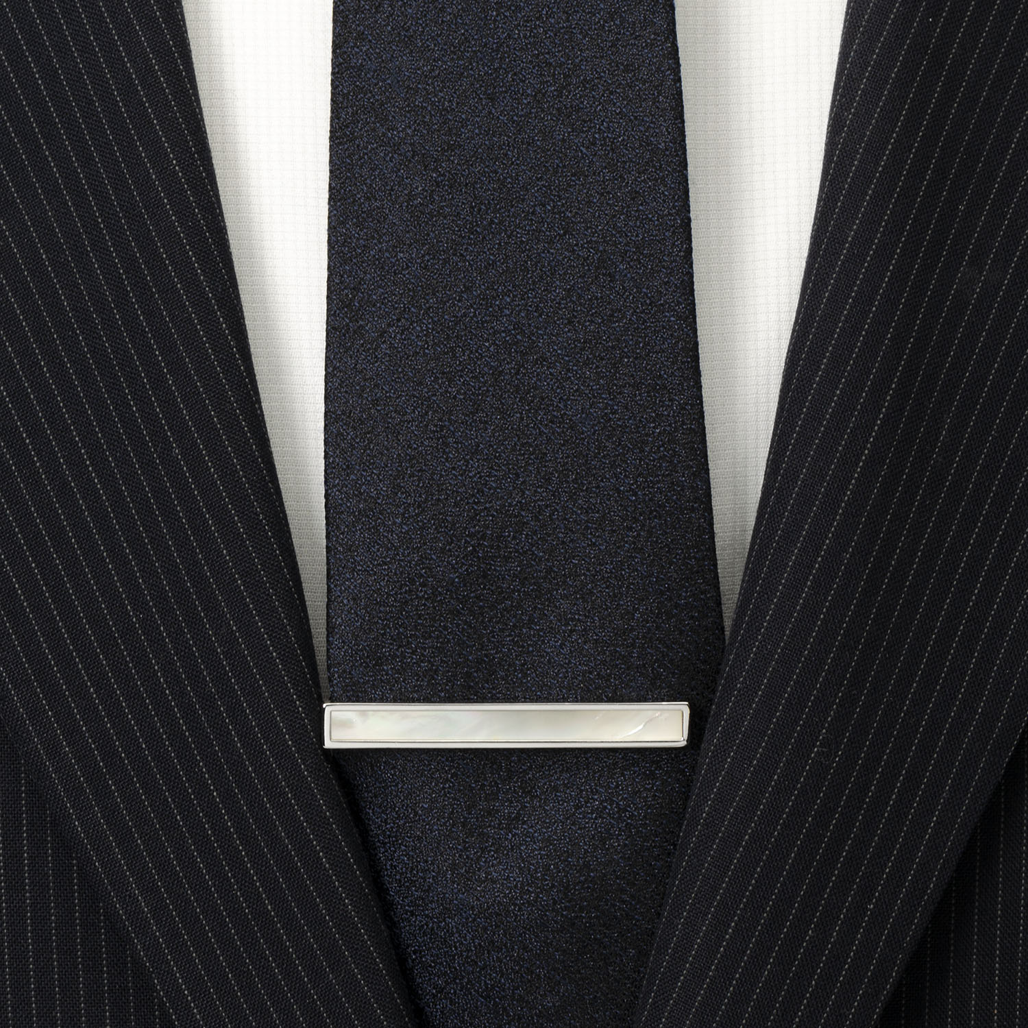 Mother Of Pearl Inlaid Tie Clip