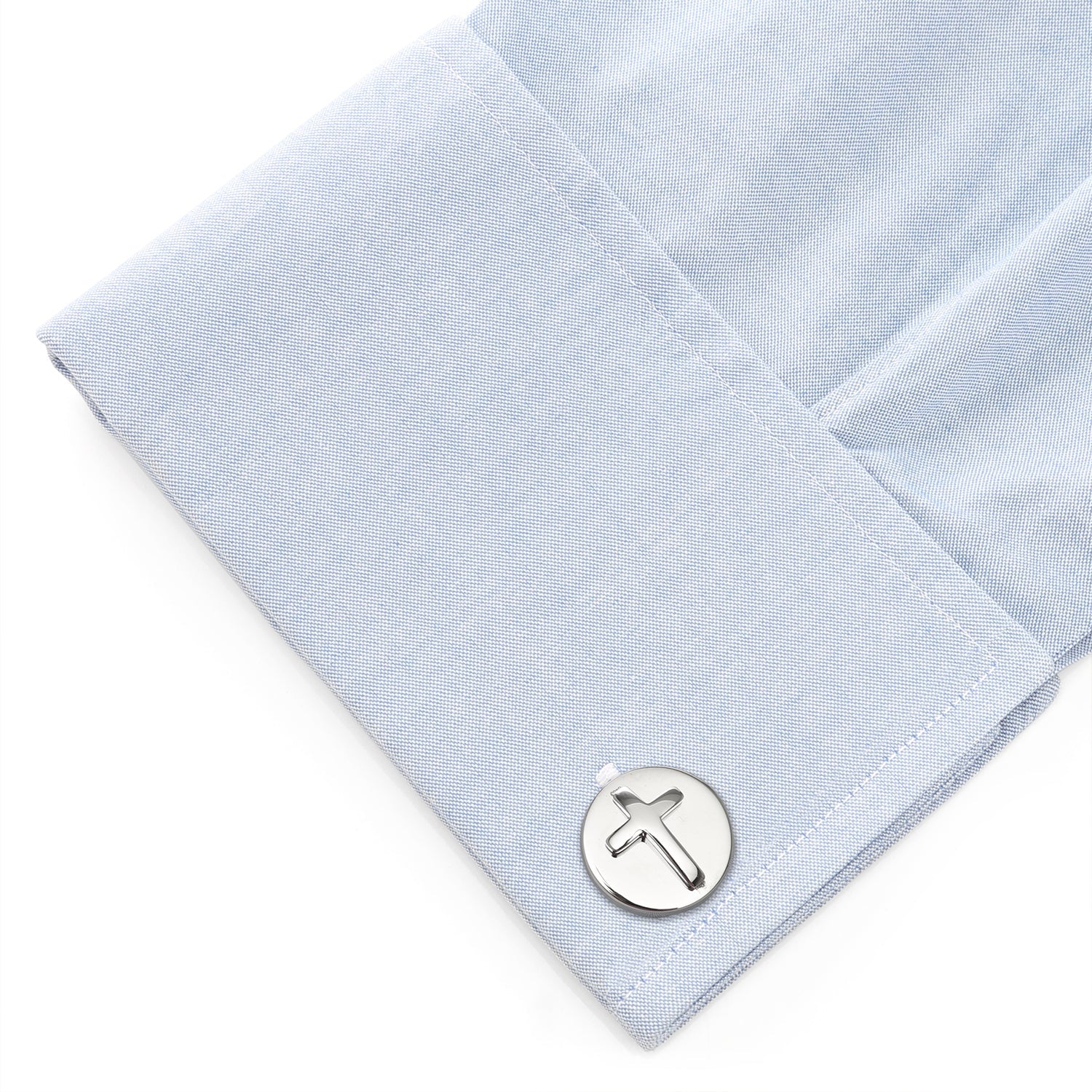 Cross Stainless Steel Cufflinks And Tie Clip Gift Set
