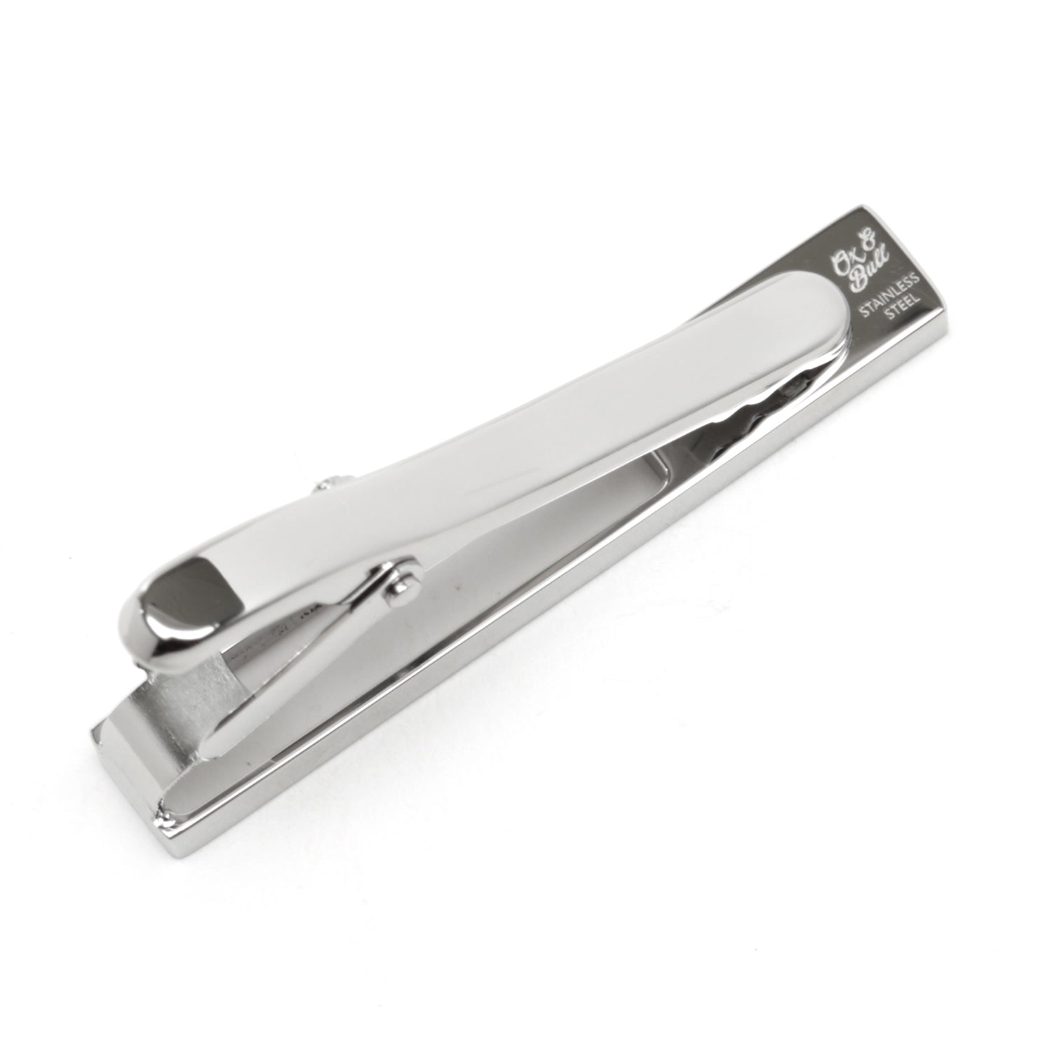 Die Cut Mother Of Pearl Stainless Steel Tie Clip