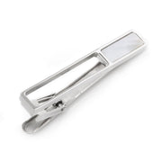 Die Cut Mother Of Pearl Stainless Steel Tie Clip