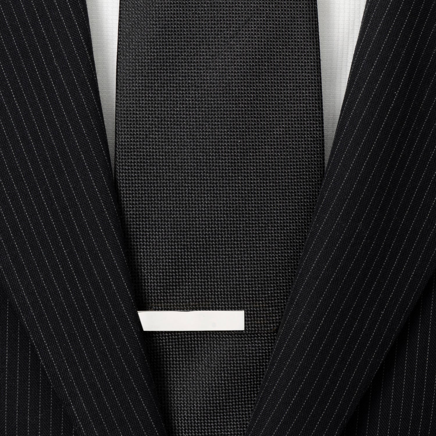 Short Stainless Steel Engravable Tie Bar