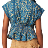 Free People Landy Printed Top Size XS