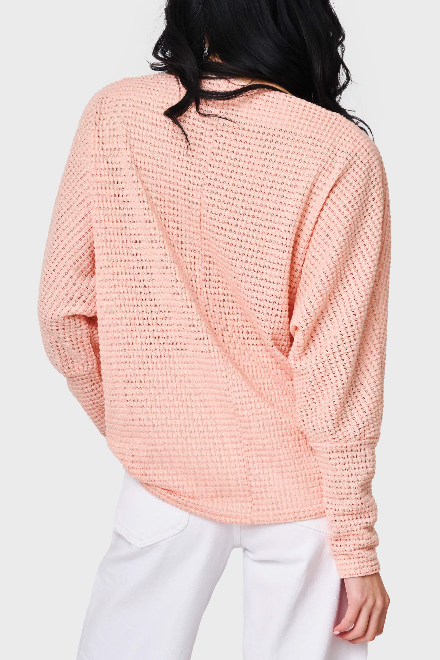 Off Shoulder Open Stitch Sweater Top