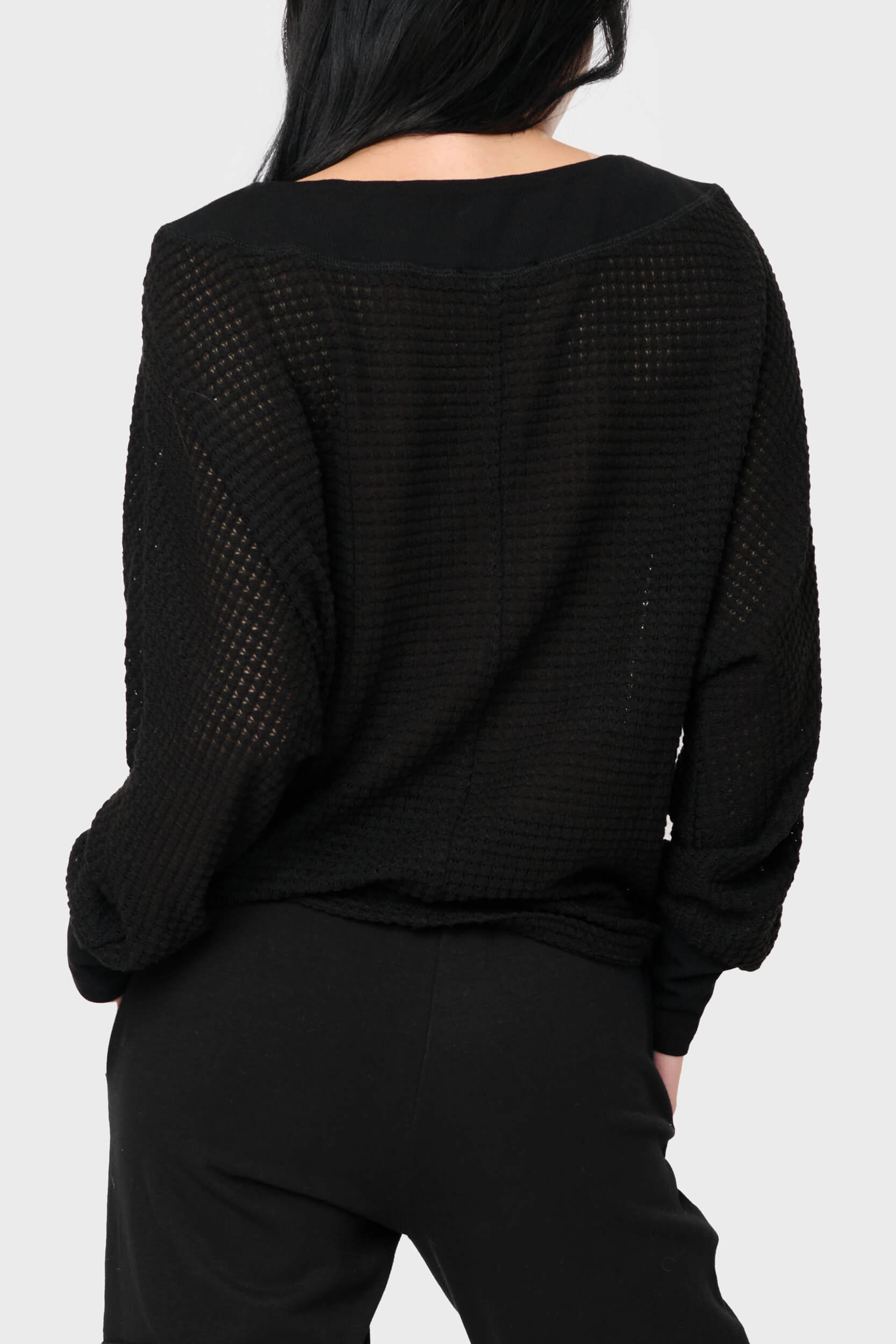 Wheels Up Open Weave Sweater