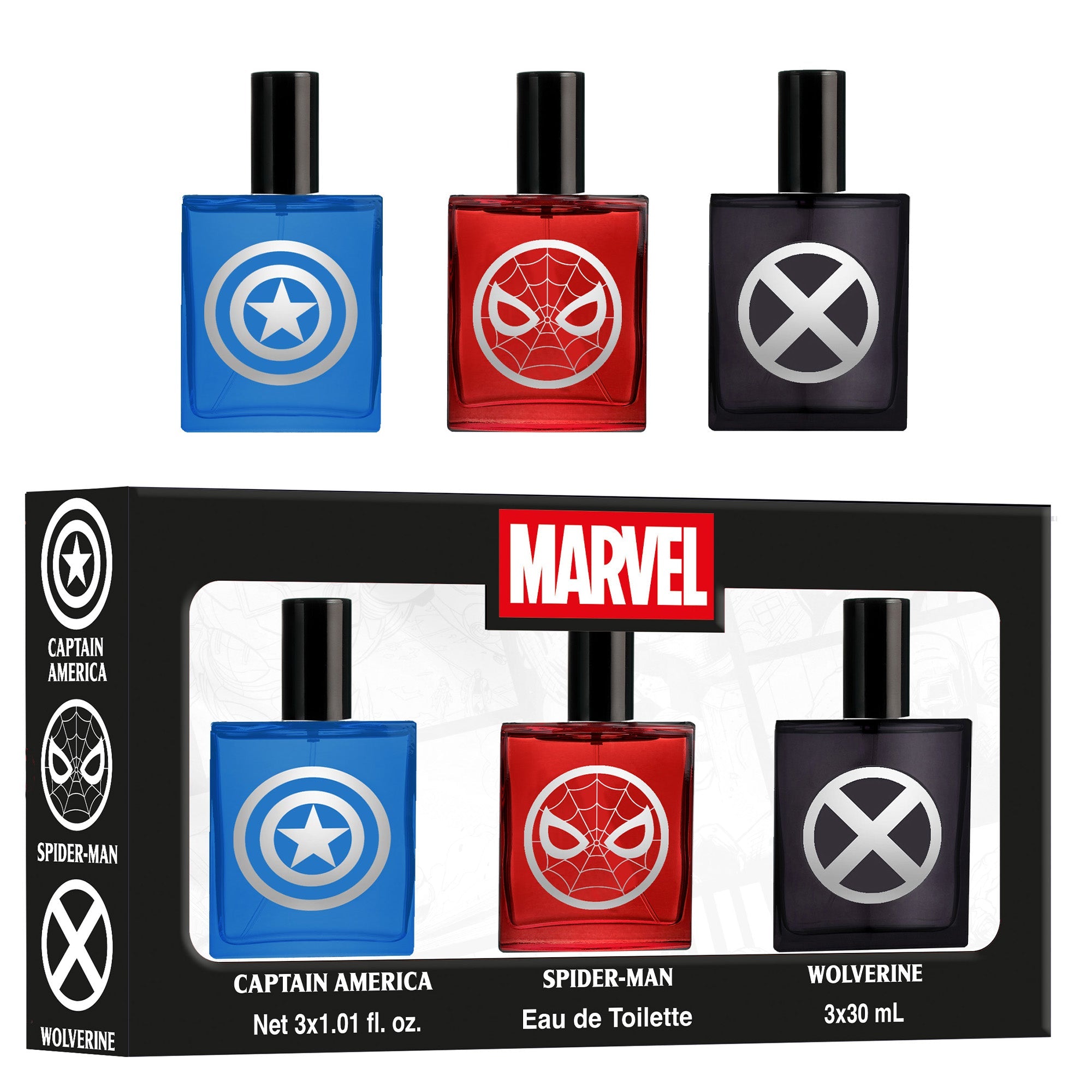 Marvel Mini Set Edt 3 X 1.0 Oz