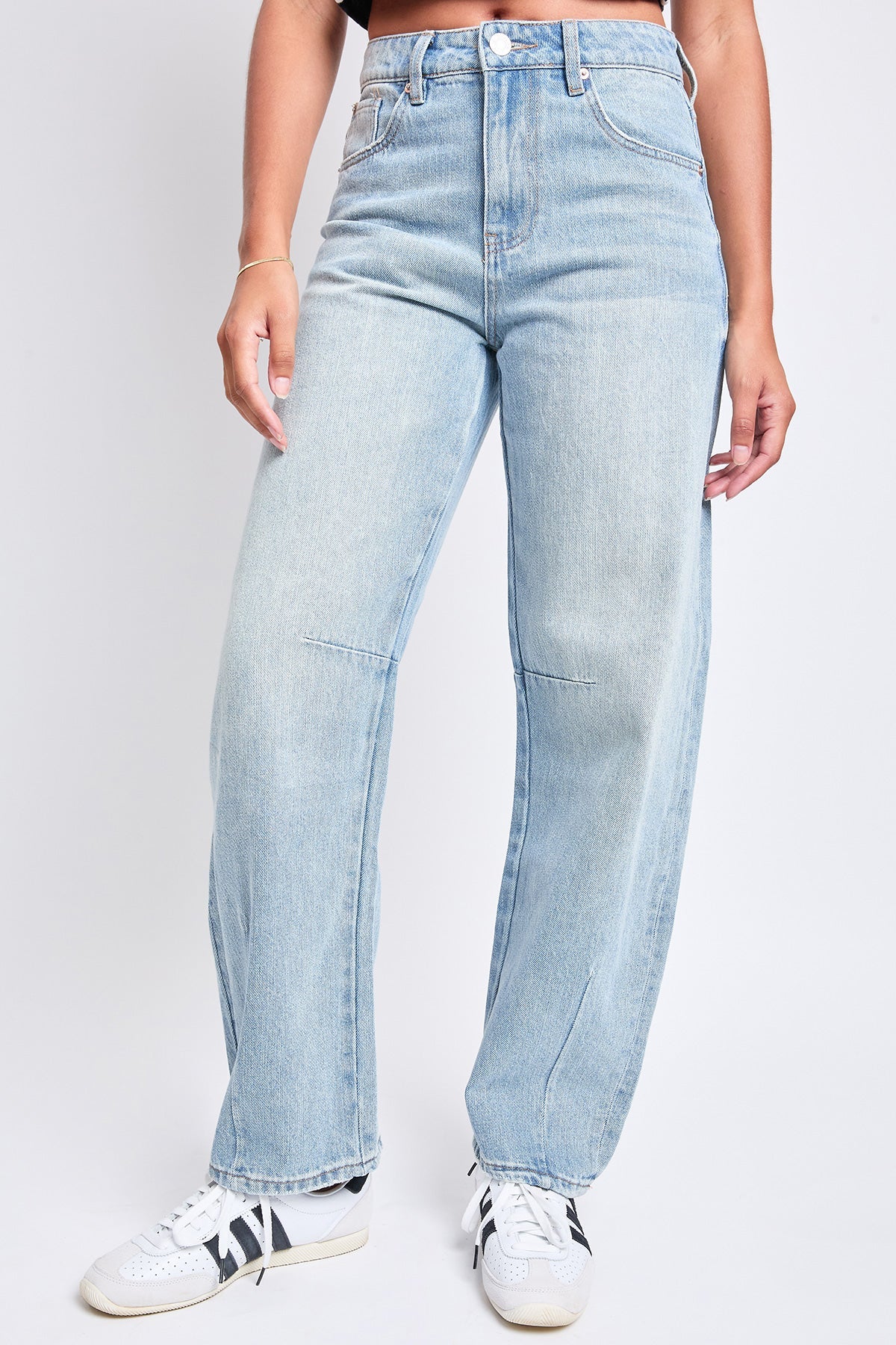 Women's Rigid Detailed Barrel Jeans