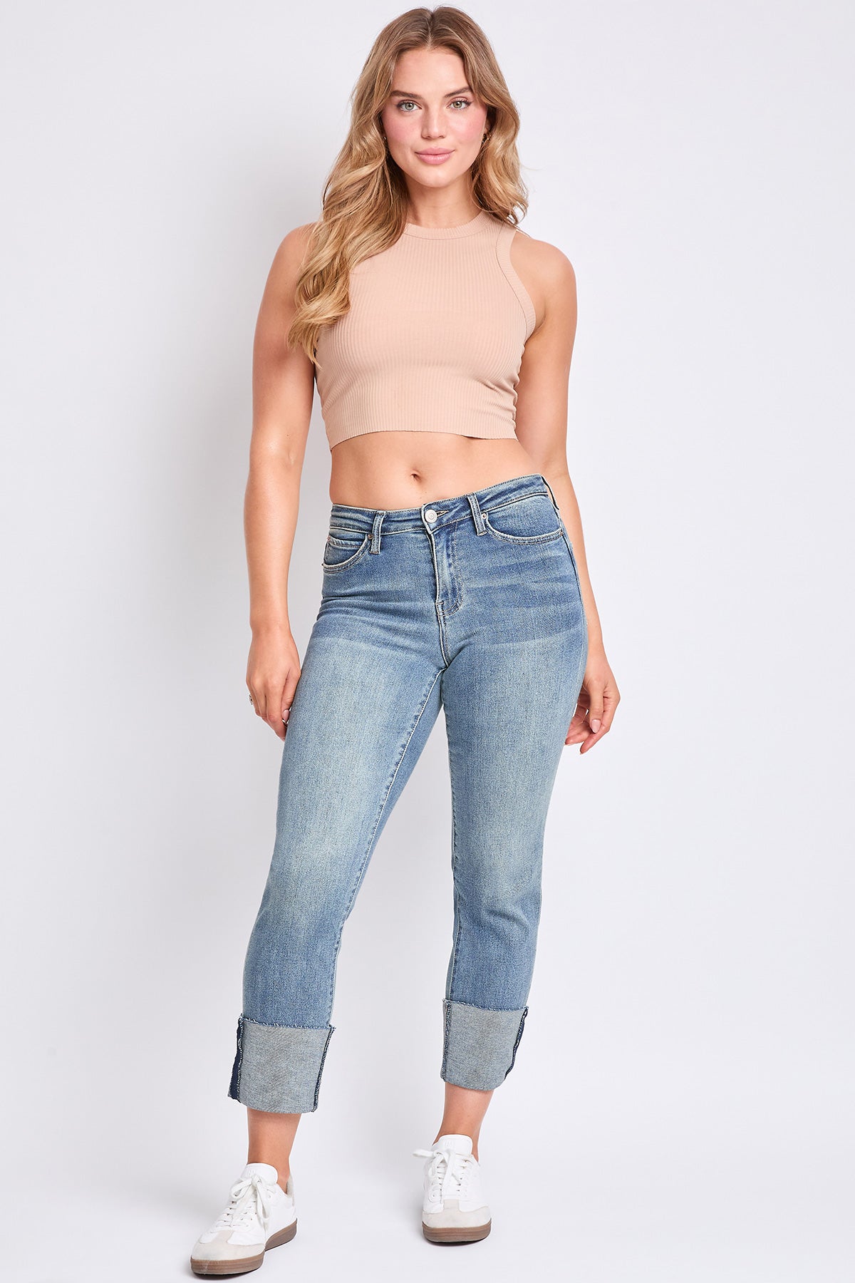 Women's Luxe Dixie High Rise Mega Cuff Straight