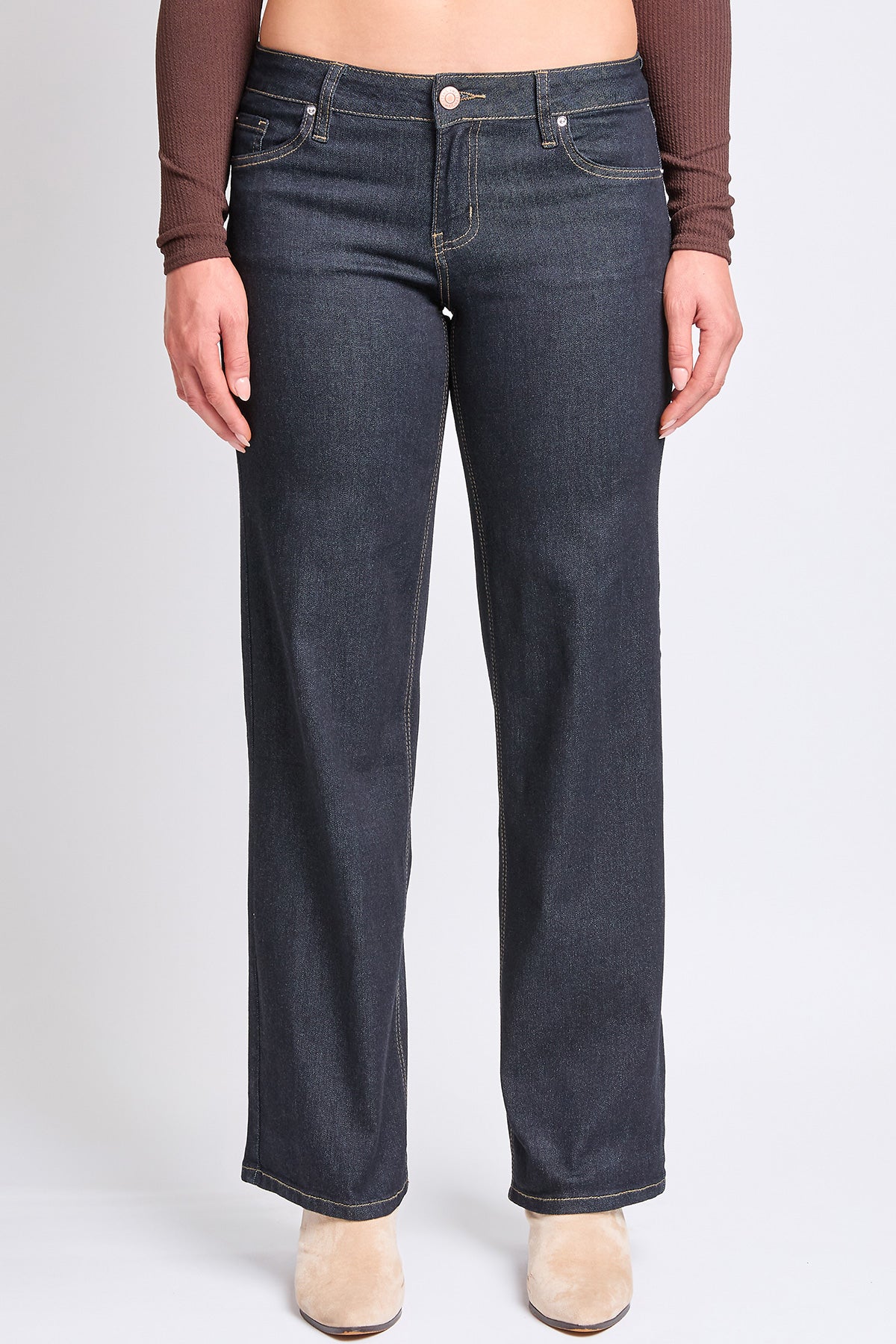 Women's Low Rise Wide Leg Stretch Denim