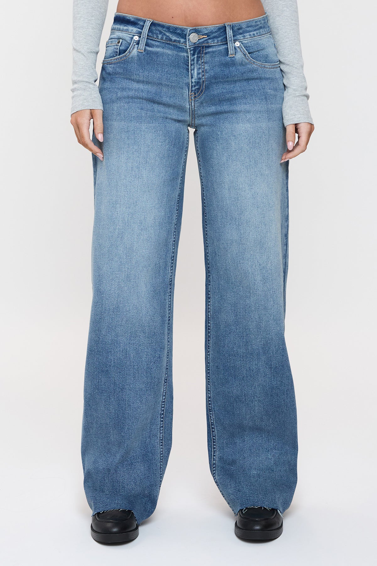 Women's Britney Low Rise Wide Leg Jeans