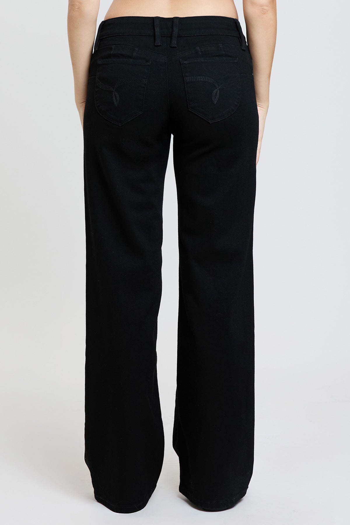 Women's Luxe Low Rise Wannabettabutt Wide Leg Jeans