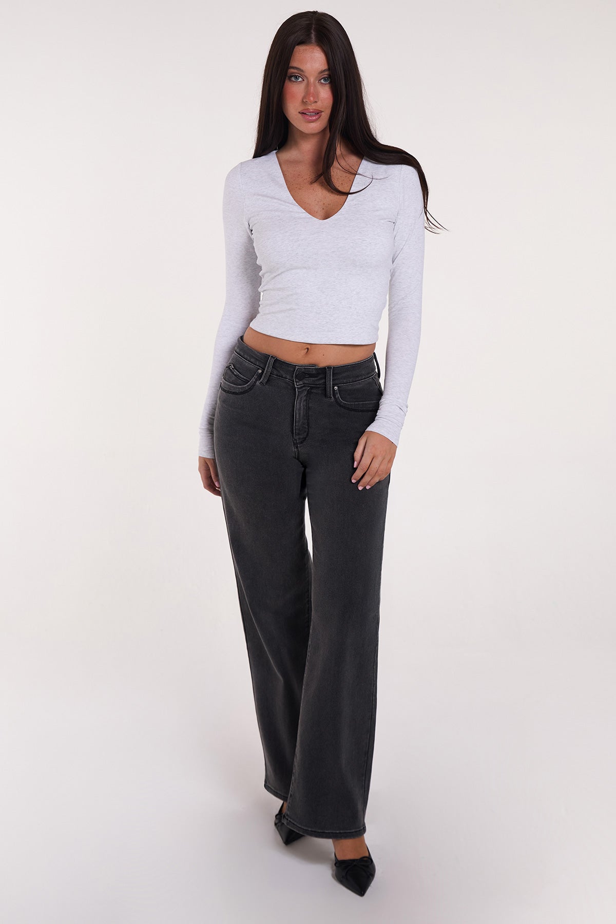 Women's Luxe High Rise Wannabettabutt Straight Jeans
