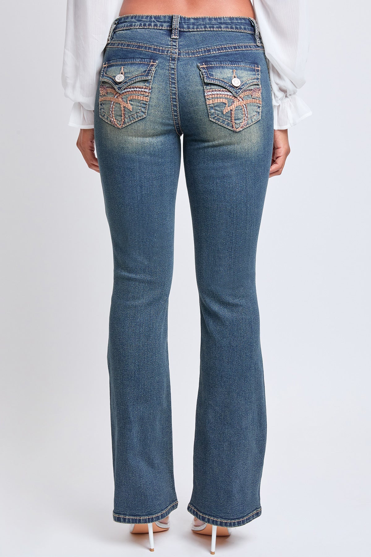 Women’s Premium Heavy Stitch Mid-rise Bootcut Jeans