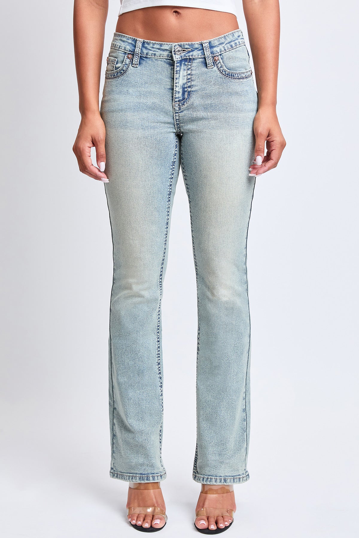 Women’s Premium Heavy Stitch Mid-rise Bootcut Jeans