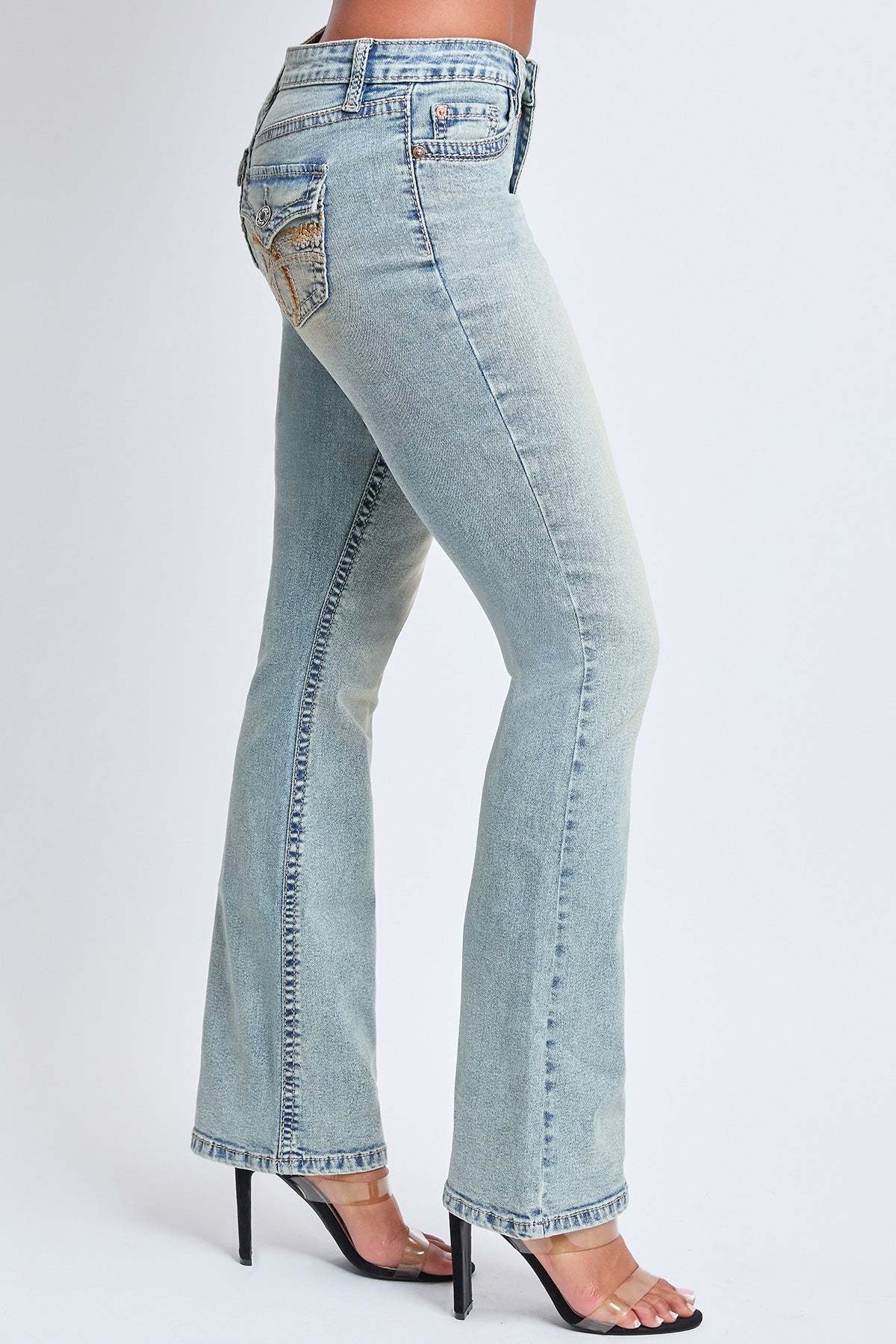 Women’s Premium Heavy Stitch Mid-rise Bootcut Jeans