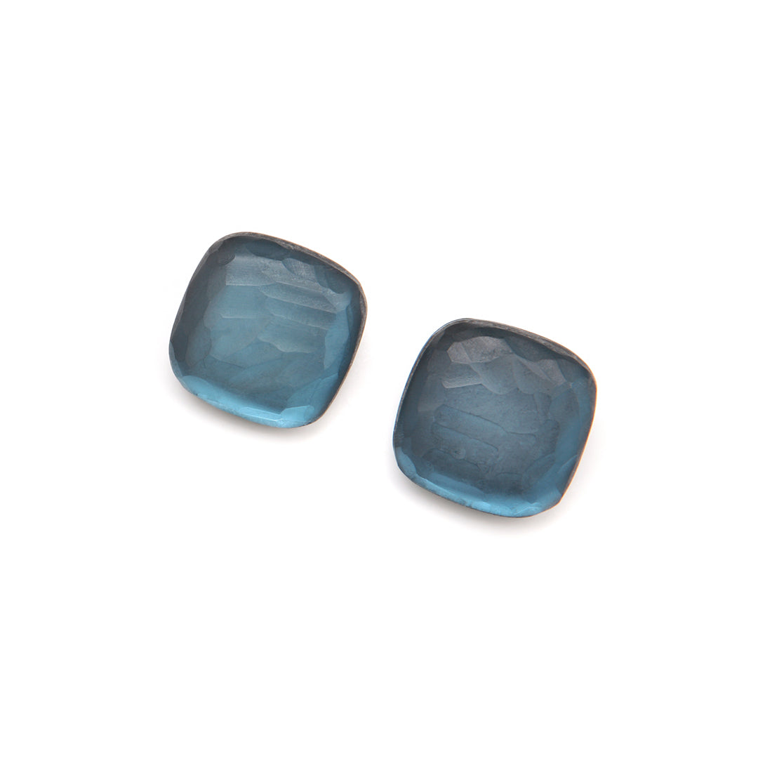 Lara Ice Clip Earring Deep Sea
