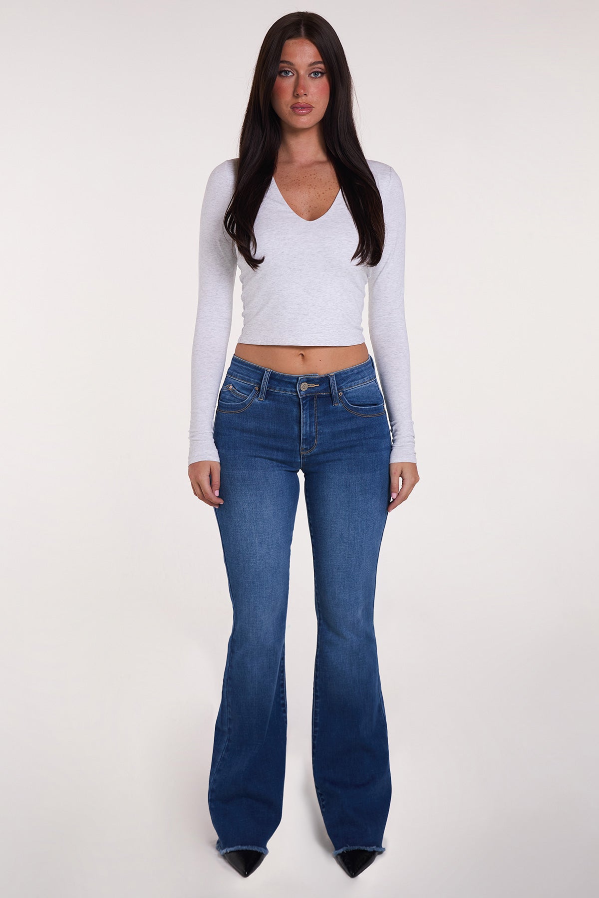 Women's Luxe High Rise Wannabettabutt Flare Jeans