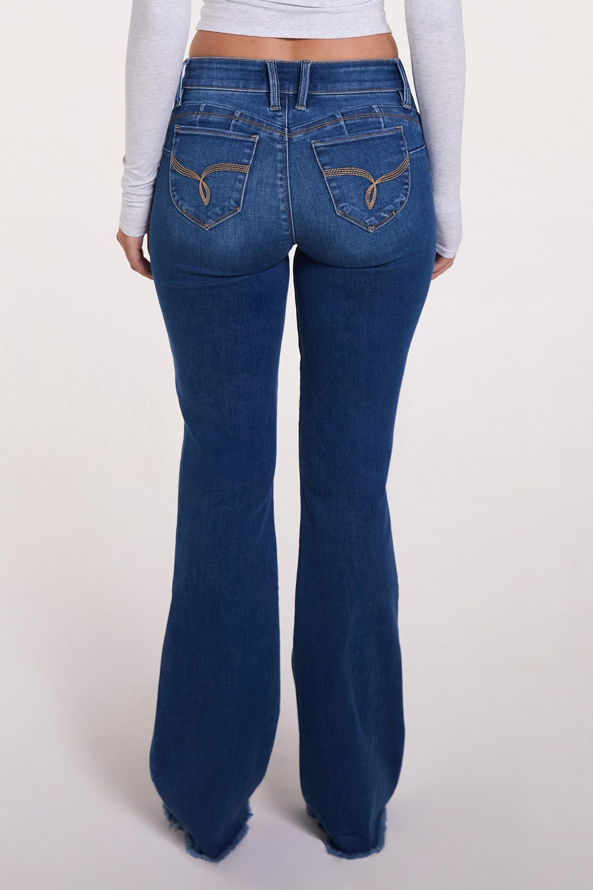 Women's Luxe High Rise Wannabettabutt Flare Jeans