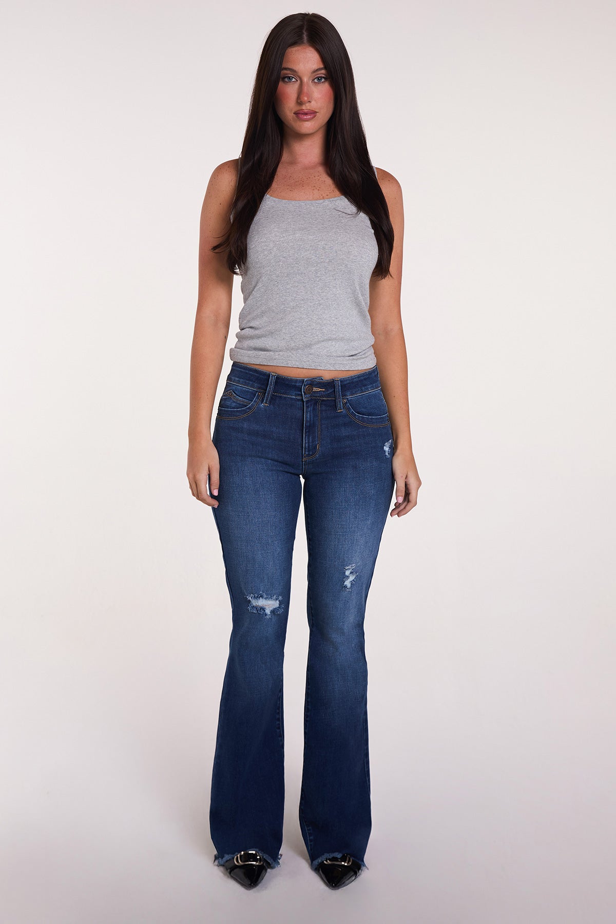 Women's Luxe High Rise Wannabettabutt Flare Jeans