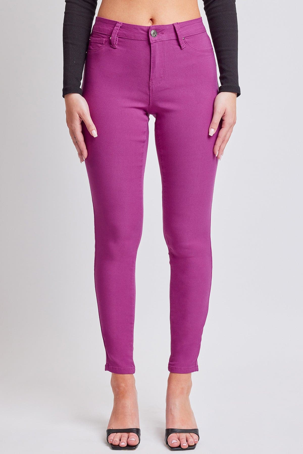 Women's Hyperstretch Skinny Pants, Berry Rose