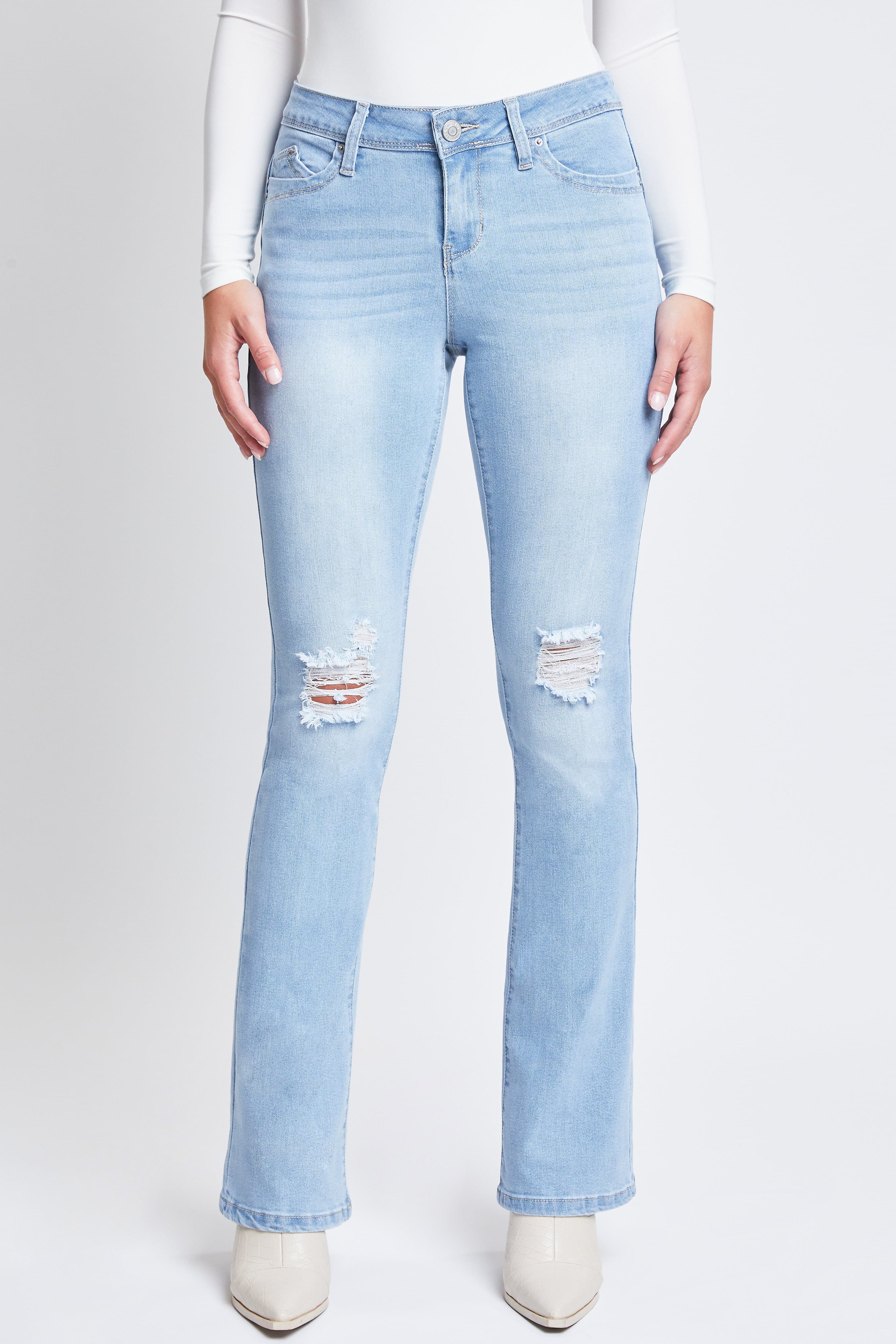 Women's Wannabettabutt Mid Rise Bootcut Jeans