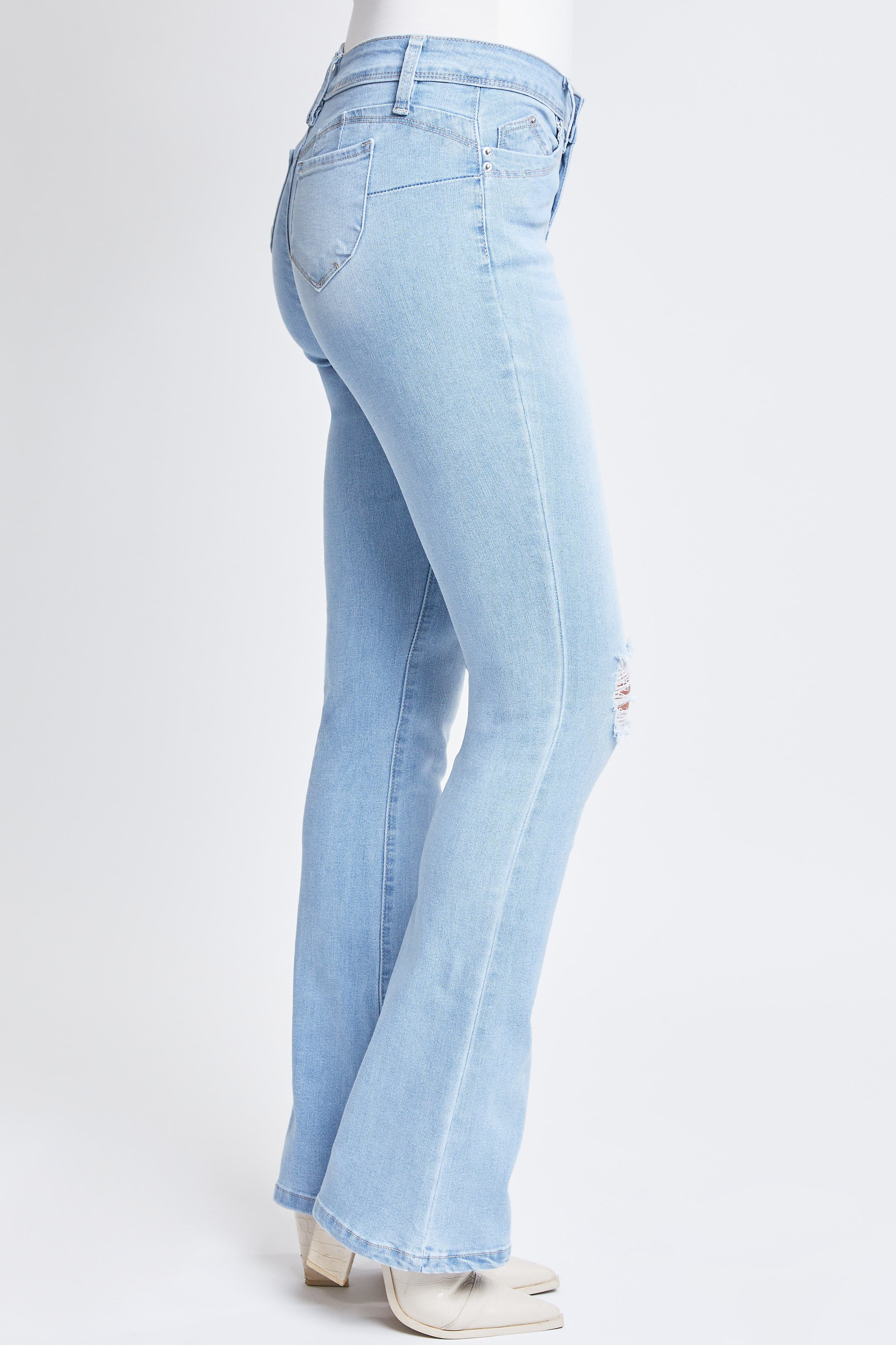 Women's Wannabettabutt Mid Rise Bootcut Jeans