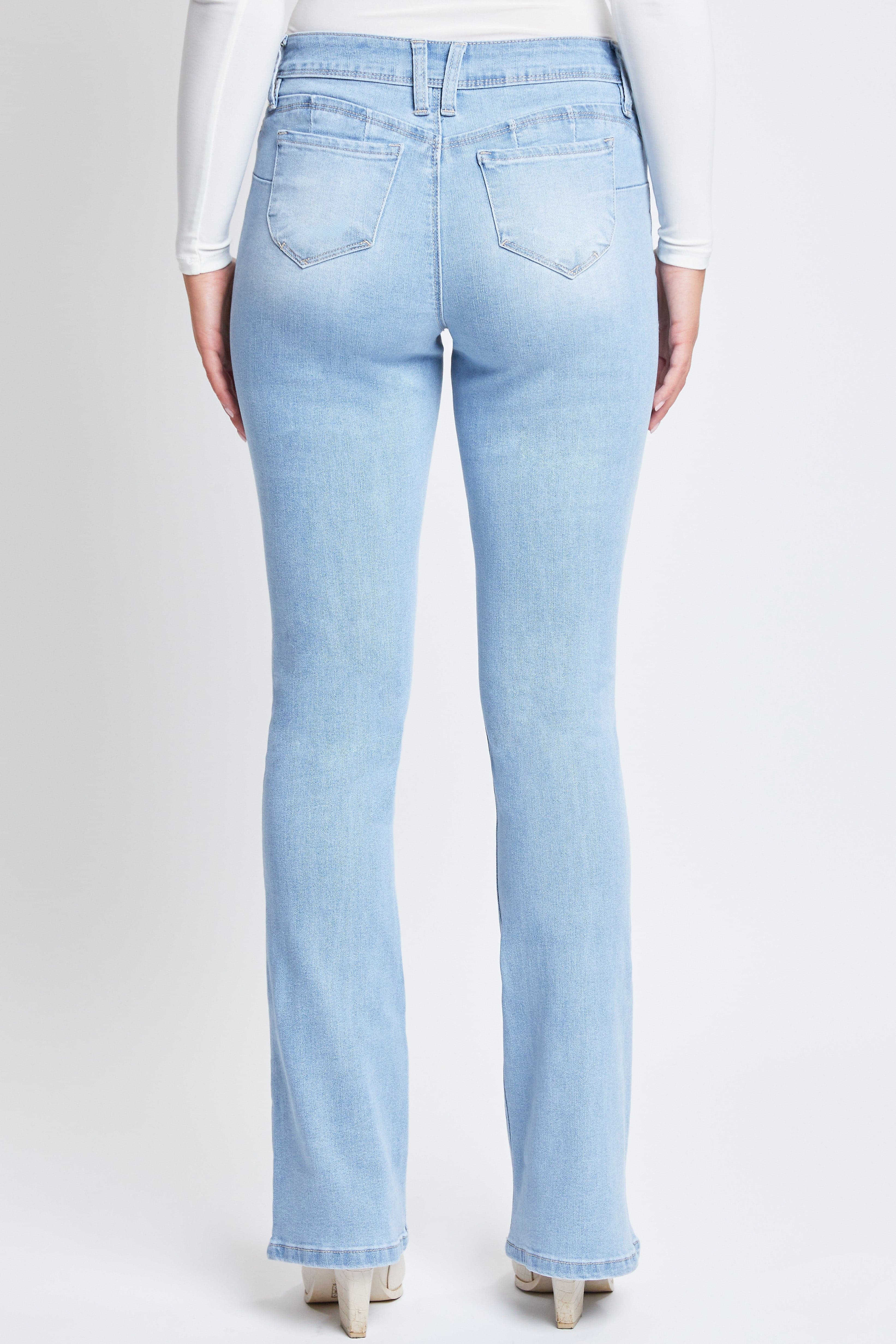 Women's Wannabettabutt Mid Rise Bootcut Jeans