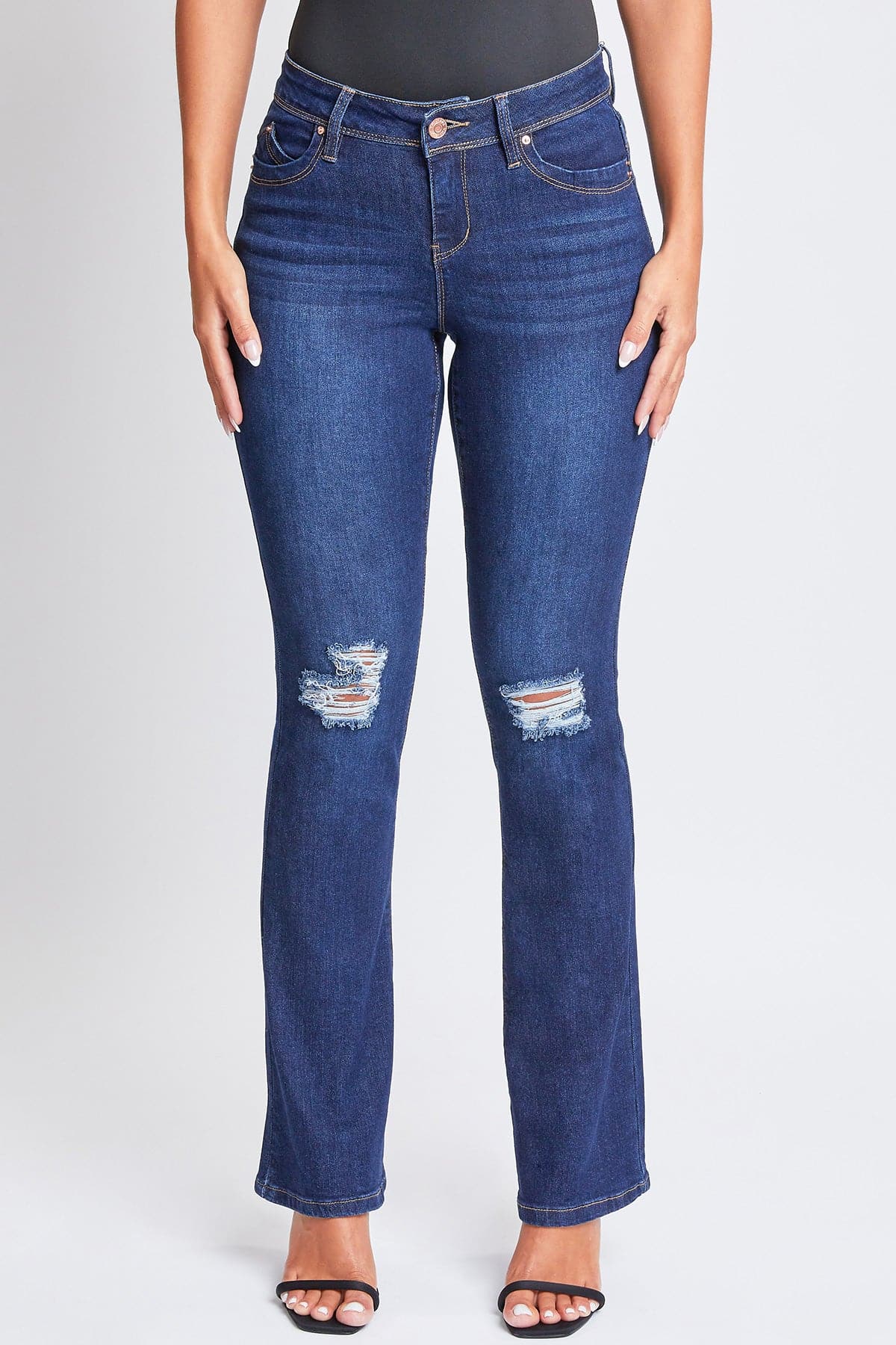 Women's Wannabettabutt Mid Rise Bootcut Jeans