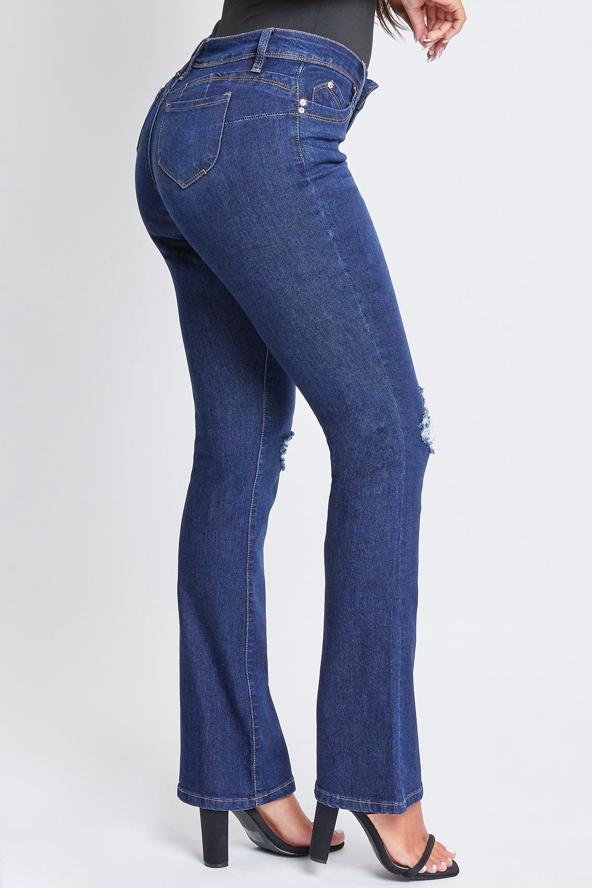 Women's Wannabettabutt Mid Rise Bootcut Jeans
