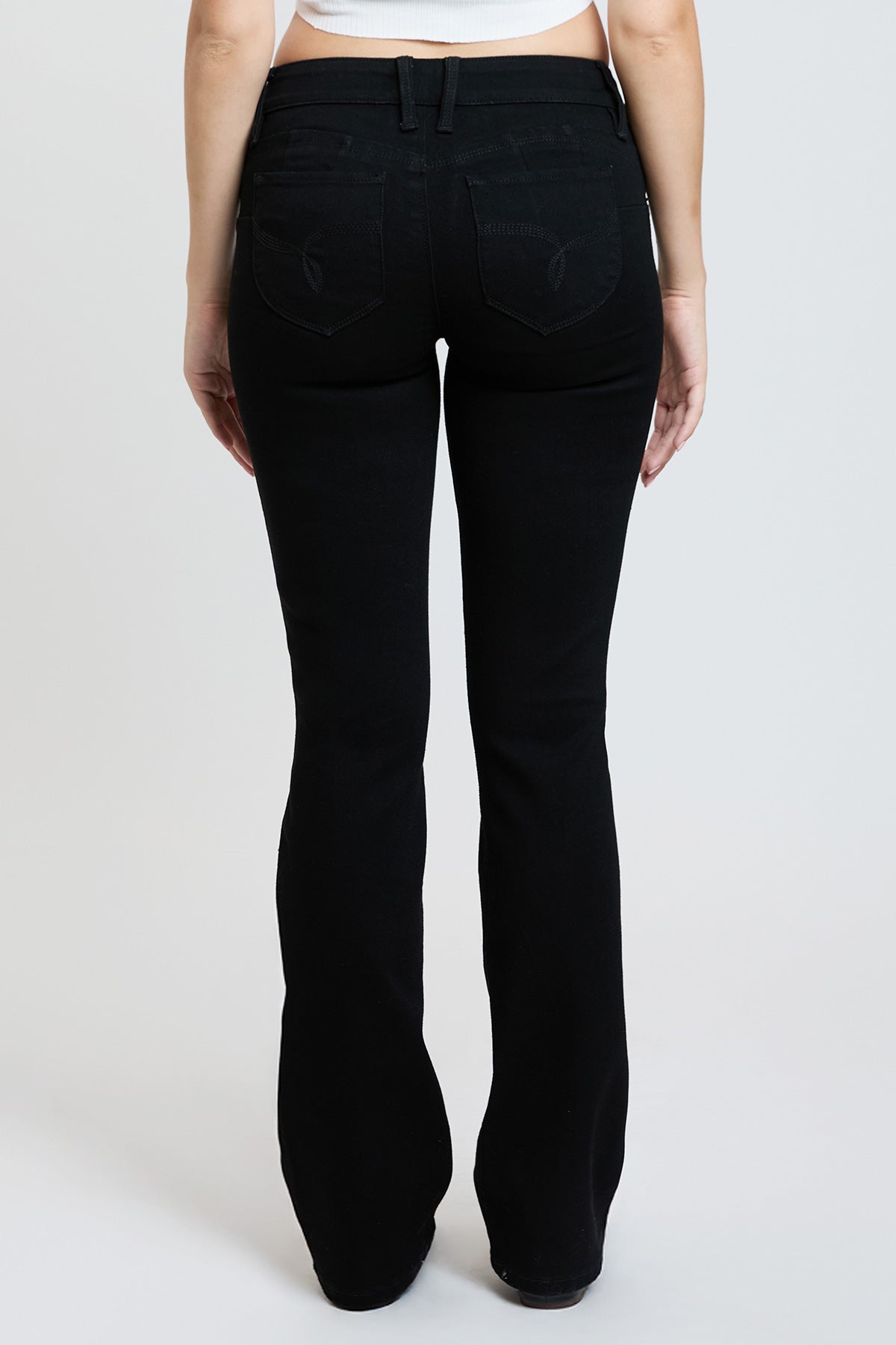 Women's Luxe Mid Rise Wannabettabutt Bootcut Jeans