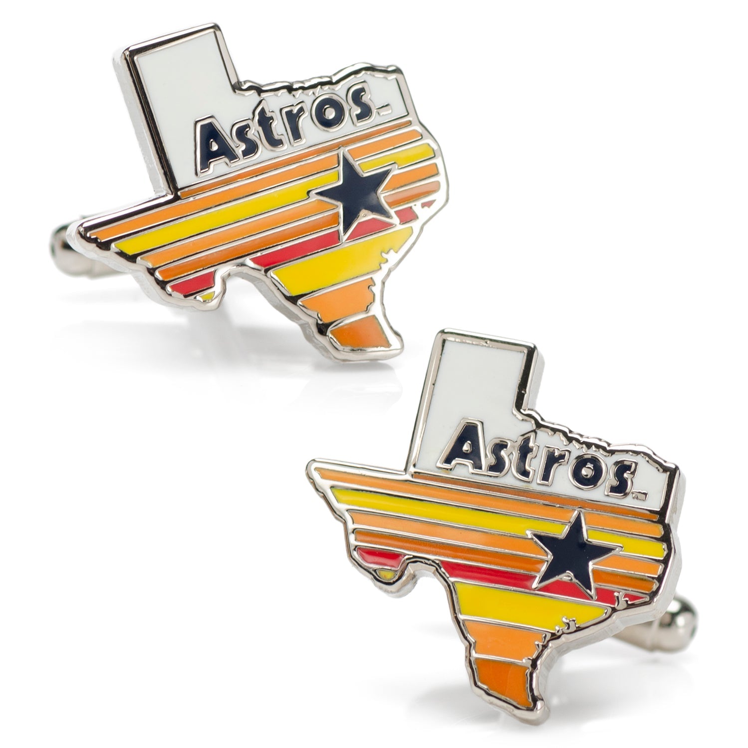 Mlb Houston Astros Tequila Sunrise Cufflinks