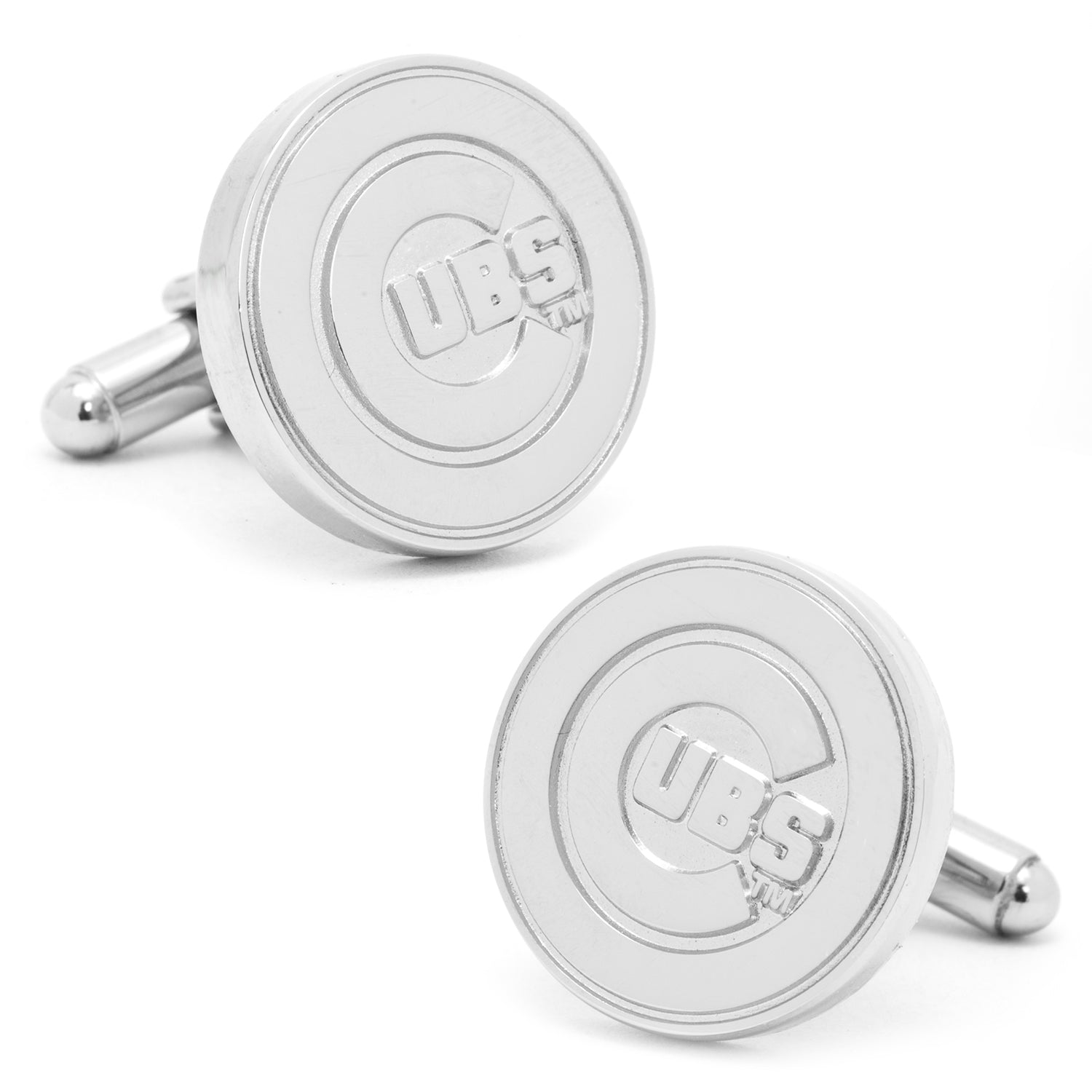 MLB Chicago Cubs Silver Edition Cufflinks