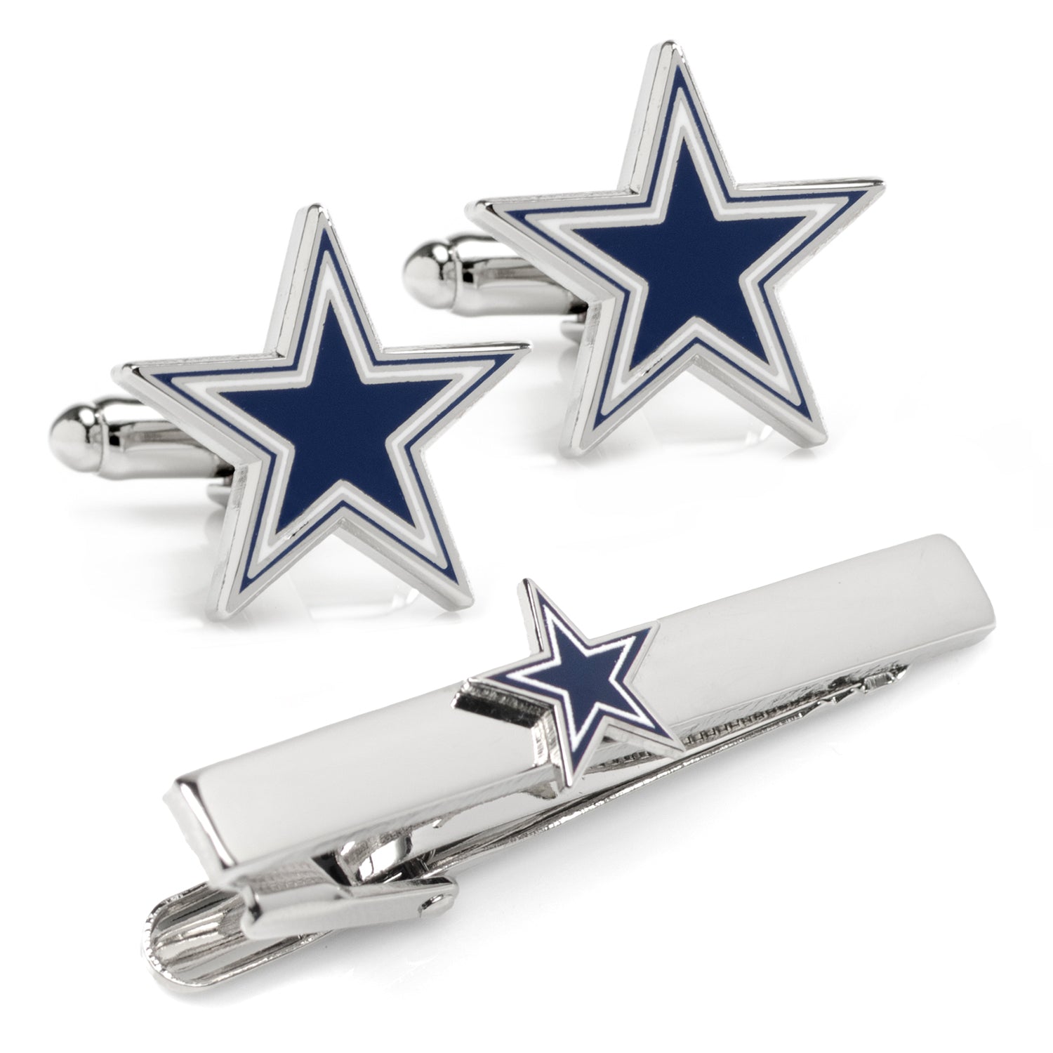 NFL Dallas Cowboys Cufflinks And Tie Clip Gift Set