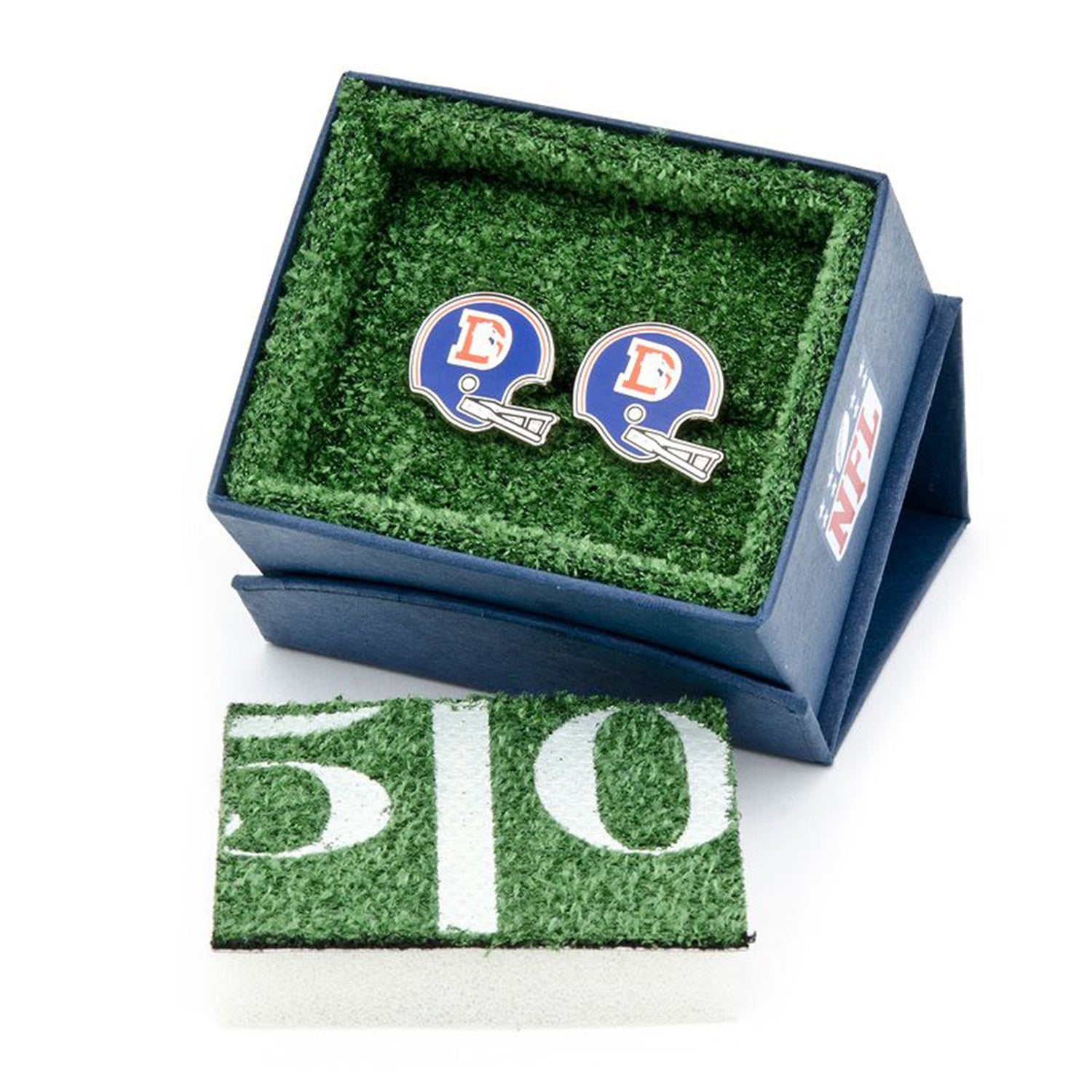 Nfl Denver Broncos Throwback Helmet Cufflinks