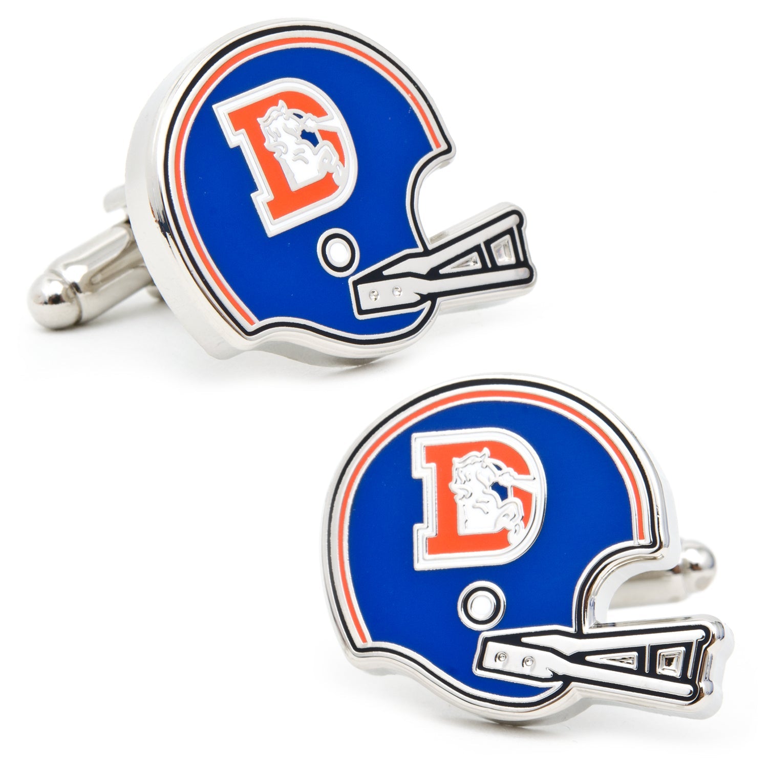 Nfl Denver Broncos Throwback Helmet Cufflinks