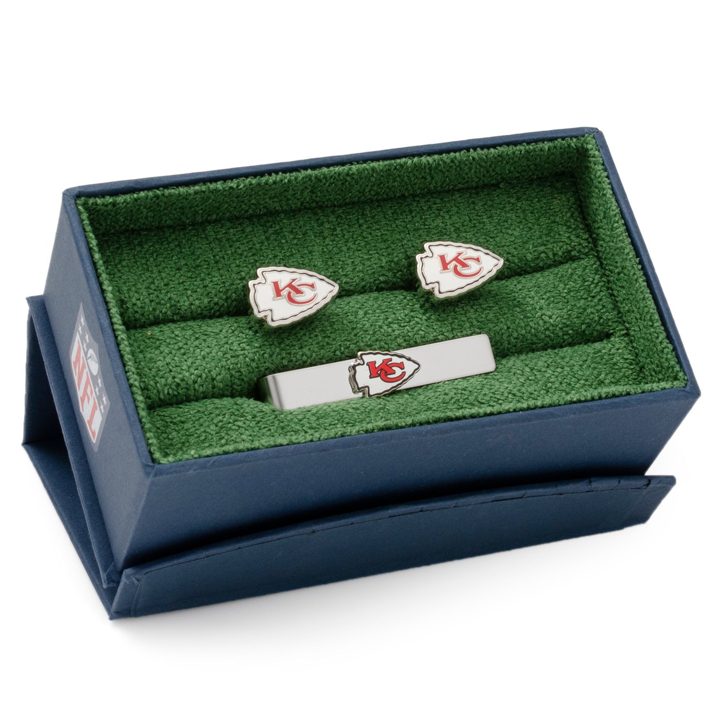 NFL Kansas City Chiefs Cufflinks And Tie Clip Gift Set