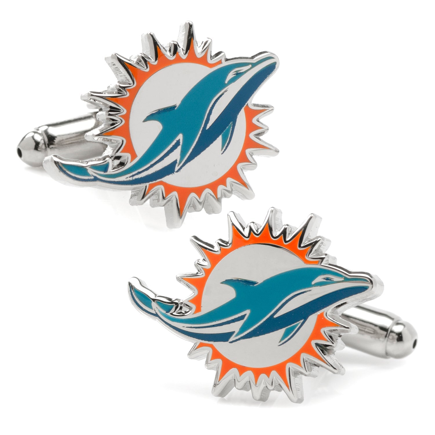 NFL Miami Dolphins Cufflinks & Tie Clip Gift Set