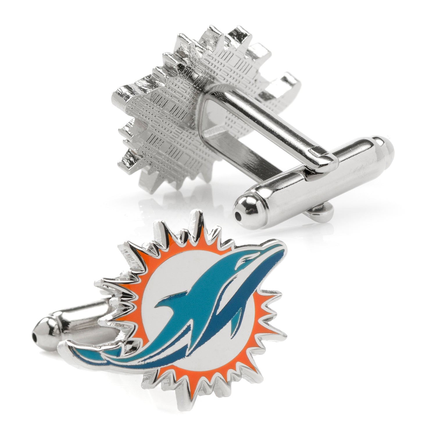 NFL Miami Dolphins Cufflinks & Tie Clip Gift Set