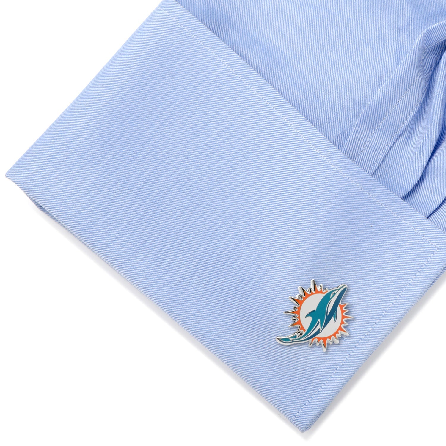 NFL Miami Dolphins Cufflinks & Tie Clip Gift Set