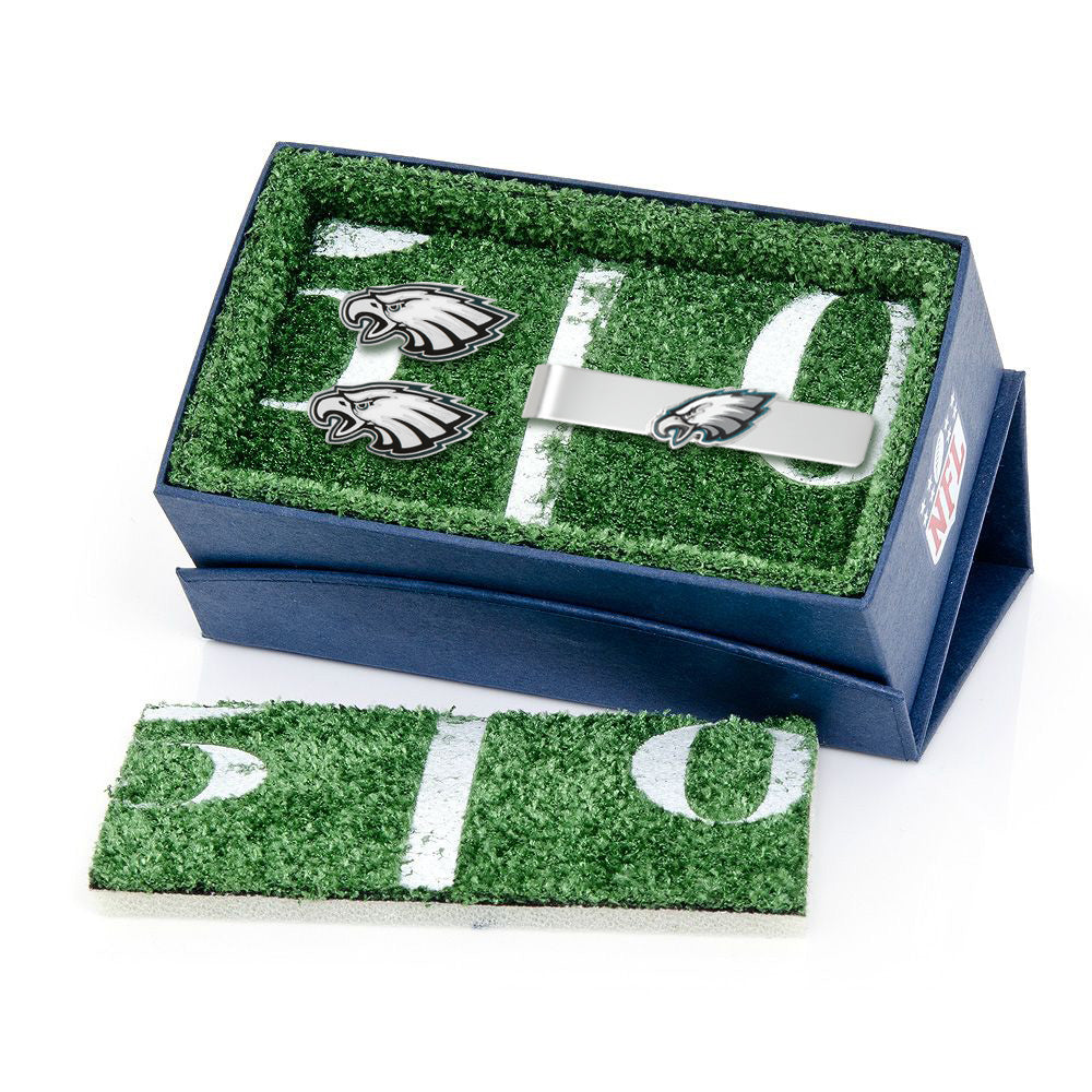 NFL Philadelphia Eagles Cufflinks & Tie Clip Gift Set
