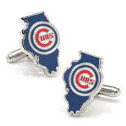 Mlb Chicago Cubs State Shaped Cufflinks
